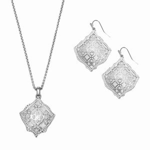 KENDRA SCOTT • Silver Filigree Set